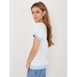 Moteriška palaidinė oversize, šviesiai mėlyna