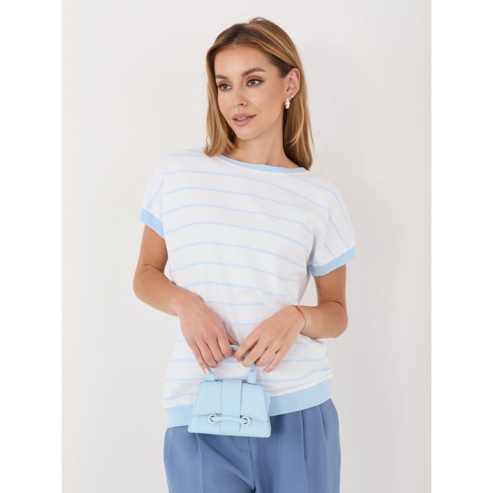 Moteriška palaidinė oversize, šviesiai mėlyna