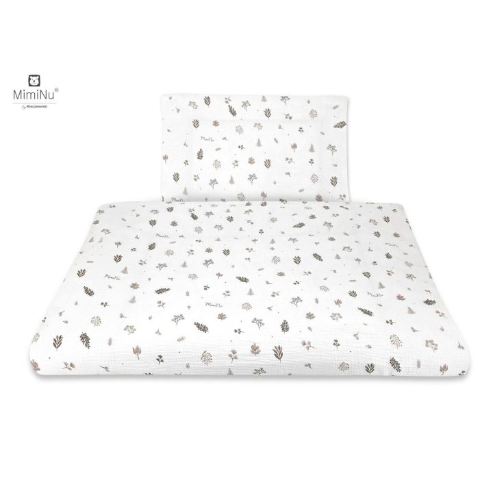 KIECZMERSKI vaikiškas patalynės komplektas 135×100 cm „Listki“, 100% medvilnė