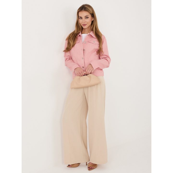 Moteriška džinsinė striukė H&M, rožinė