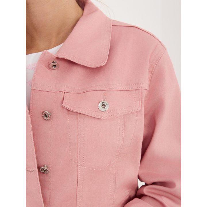 Moteriška džinsinė striukė H&M, rožinė