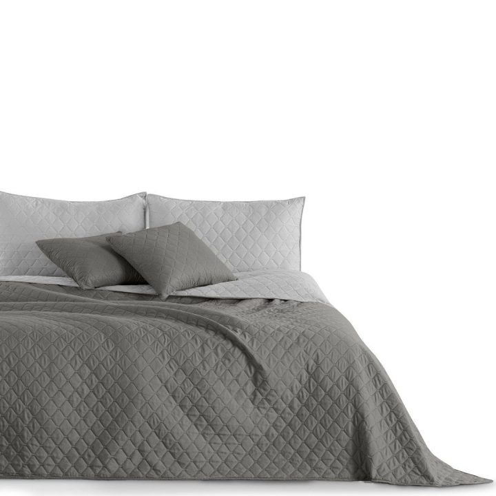 Lovatiesė DecoKing Axel 240x260, grafitas