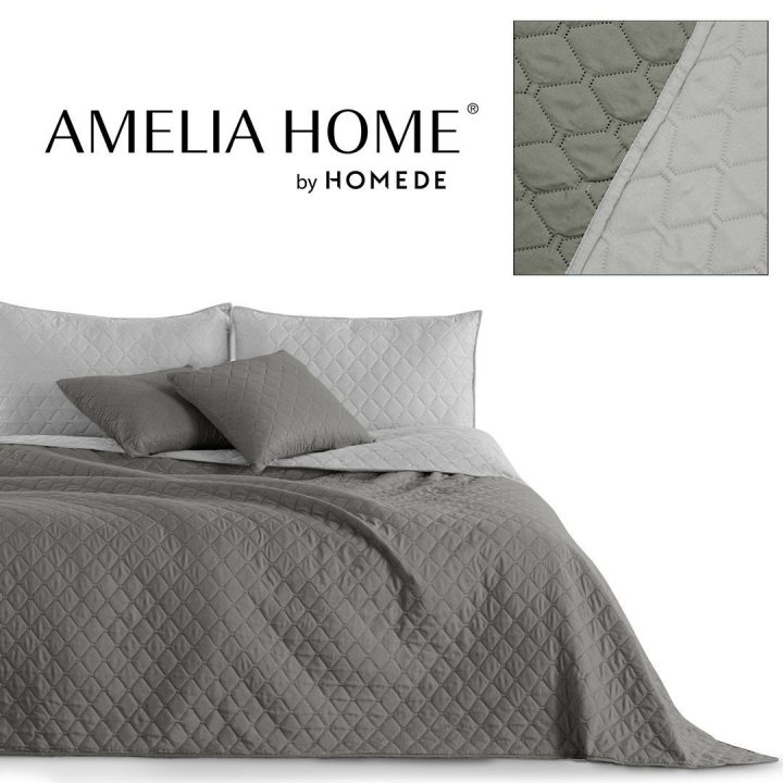 Lovatiesė DecoKing Axel 240x260, grafitas
