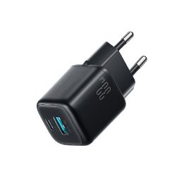 Telefono sieninis įkroviklis Joyroom 33W (USB‑C + USB‑A) – juodas