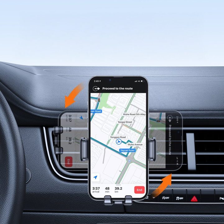 Automobilinis telefono laikiklis ventiliacijai Joyroom, juodas