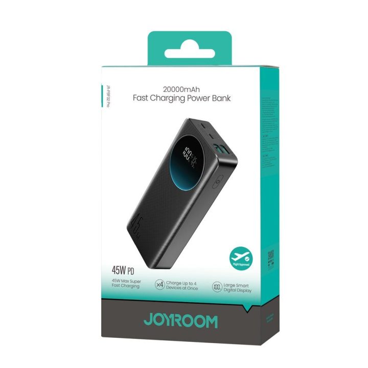 Powerbank 20 000 mAh (45 W) – juodas