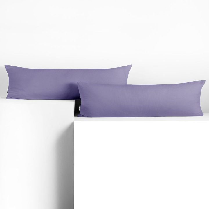 Pagalvių užvalkalai 40×200 cm, levandų spalvos
