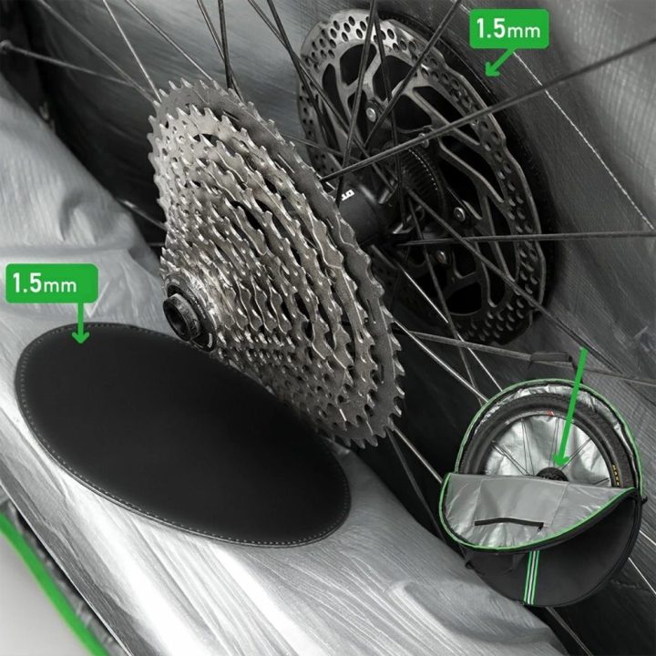 Dviračio rato transportinis užvalkalas 74 cm, juodas