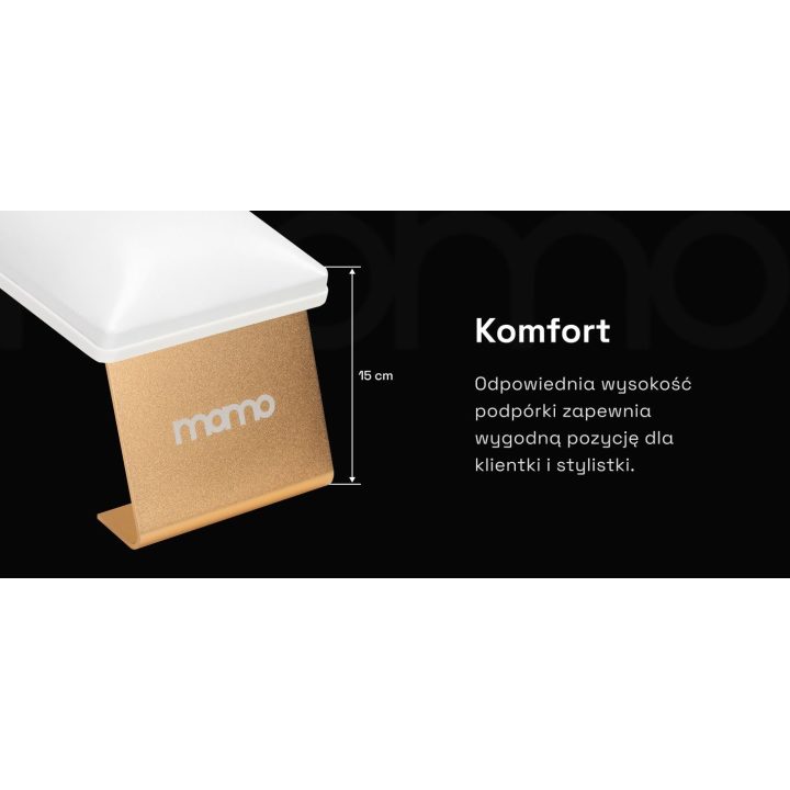 Manikiūro delno atrama Momo 7‑M, balta