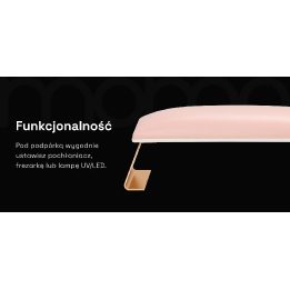 Manikiūro rankų atrama Momo 7‑M, rožinė