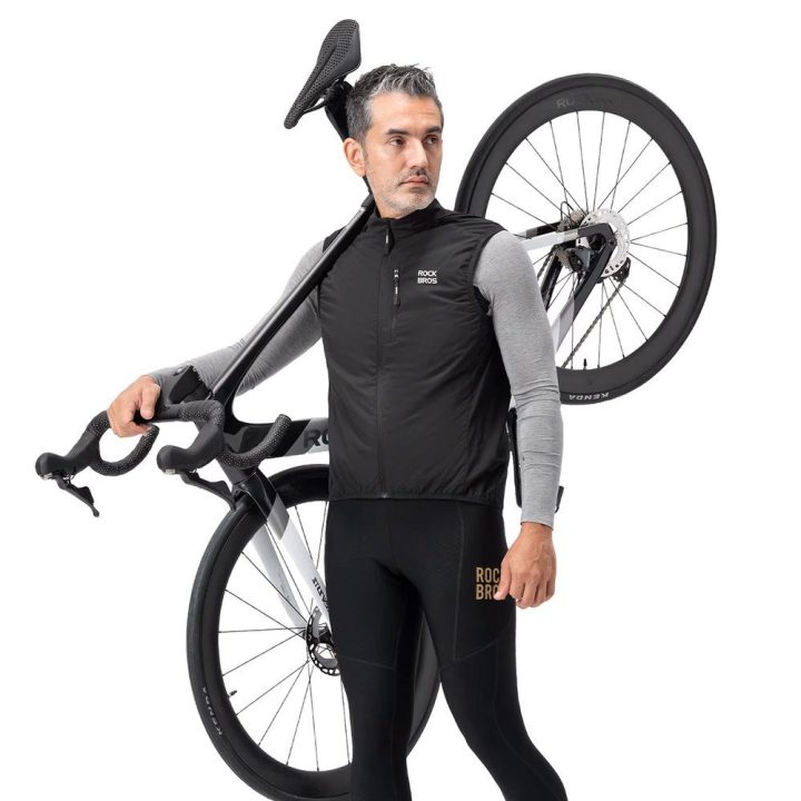 Dviratininkų liemenė Rockbros MJ012, XL, juoda