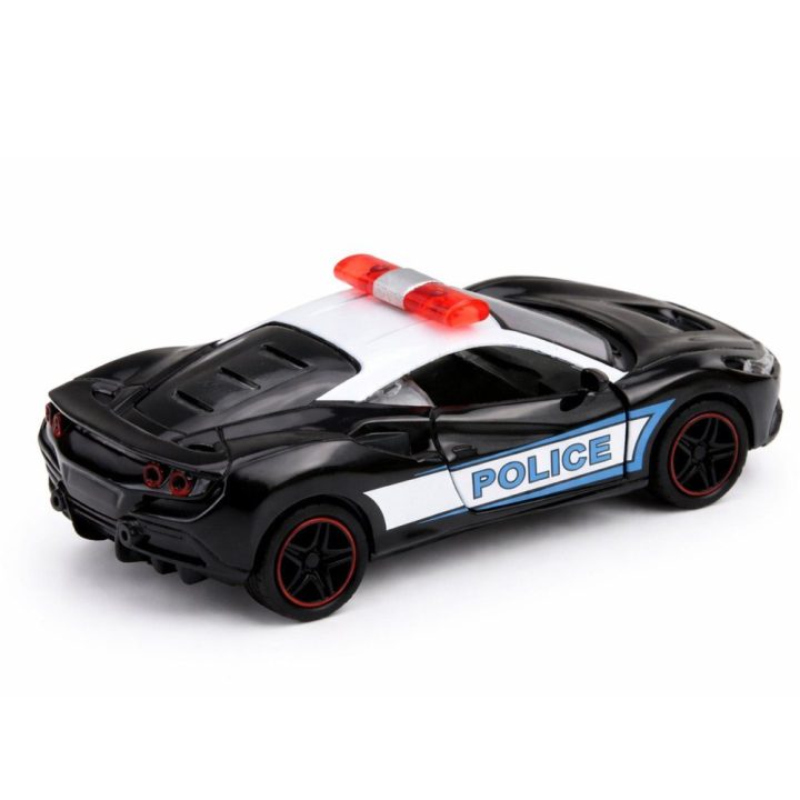 Policijos sportinė mašinėlė 1:43 — metalinė su atsitraukimo mechanizmu