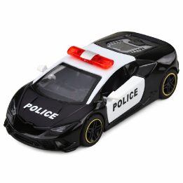 Policijos sportinis automobilis 1:43, metalinis su atsitraukimo mechanizmu