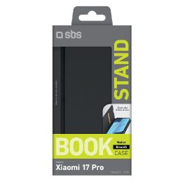 Knyginis dėklas Xiaomi 17 Pro su kortelių skyriumi