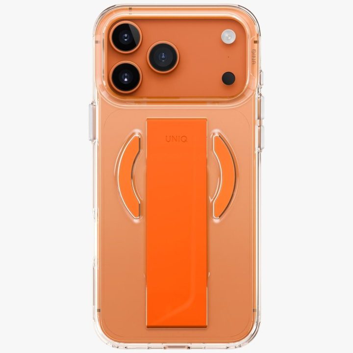 UNIQ Heldro Air Magclick Charging dėklas iPhone 17 Pro Max — oranžinis