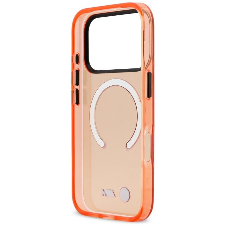 Telefono dėklas iPhone 17 Pro Max (MagSafe) — BMW M IML, oranžinis