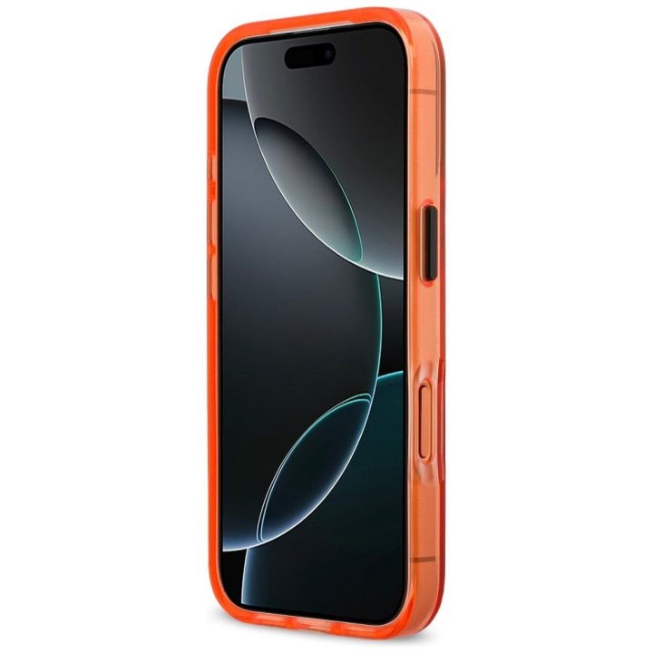 Telefono dėklas iPhone 17 Pro Max (MagSafe) — BMW M IML, oranžinis
