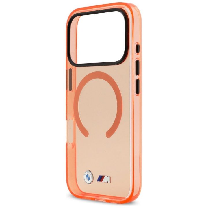 Telefono dėklas iPhone 17 Pro Max (MagSafe) — BMW M IML, oranžinis