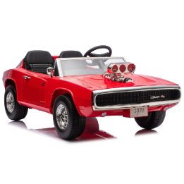 Elektrinis vaikiškas automobilis Dodge Charger R/T 24 V 7 Ah, raudonas
