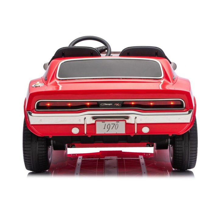 Elektrinis vaikiškas automobilis Dodge Charger R/T 24 V 7 Ah, raudonas