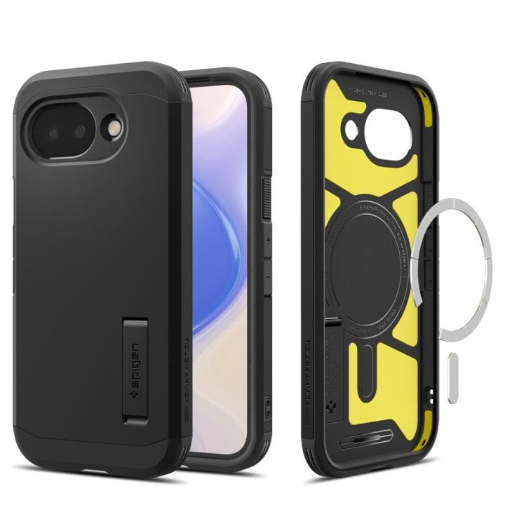 Telefono dėklas Spigen Tough Armor Mag (MagSafe) — Google Pixel 10A, juodas