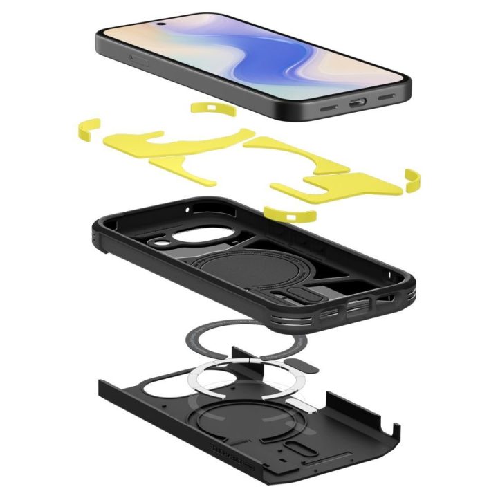 Telefono dėklas Spigen Tough Armor Mag (MagSafe) — Google Pixel 10A, juodas