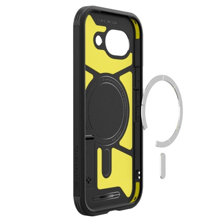 Telefono dėklas Spigen Tough Armor Mag (MagSafe) — Google Pixel 10A, juodas