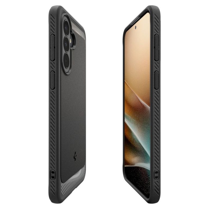 Telefono dėklas Spigen Rugged Armor Samsung Galaxy A37 5G (TPU), juodas