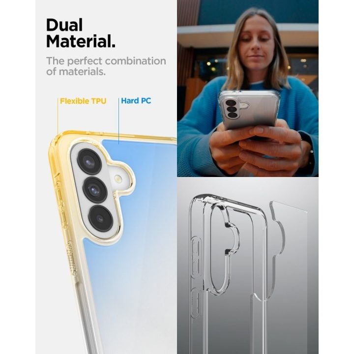 Telefono dėklas Spigen Ultra Hybrid Samsung Galaxy A37 5G – skaidrus