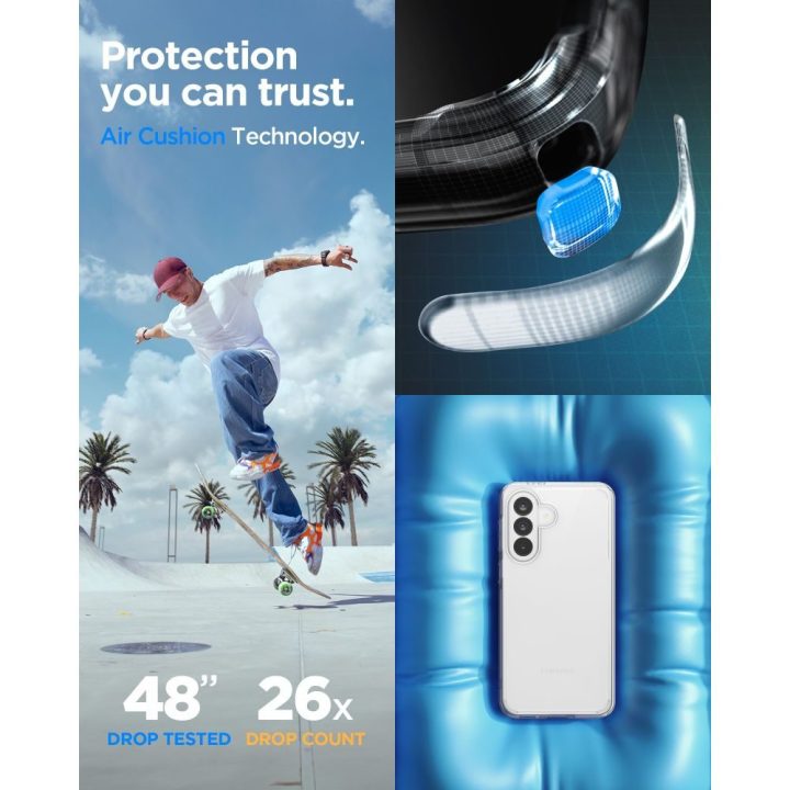 Telefono dėklas Spigen Ultra Hybrid Samsung Galaxy A37 5G – skaidrus