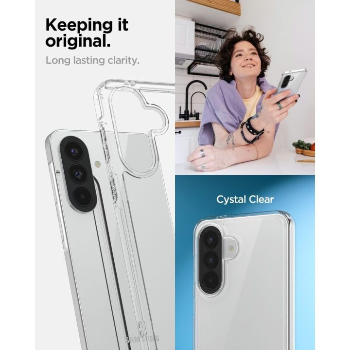 Telefono dėklas Spigen Ultra Hybrid skirtas Samsung Galaxy A57 5G, skaidrus