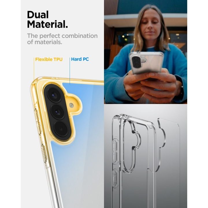 Telefono dėklas Spigen Ultra Hybrid skirtas Samsung Galaxy A57 5G, skaidrus