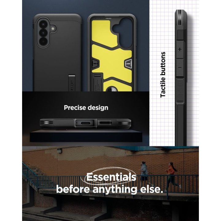 Telefono dėklas Samsung Galaxy A57 5G — Spigen Tough Armor, juodas