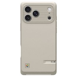 MagSafe dėklas iPhone 17 Pro Max — Spigen Classic LS, smėlio spalvos