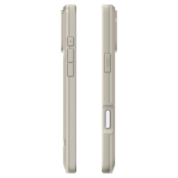 MagSafe dėklas iPhone 17 Pro Max — Spigen Classic LS, smėlio spalvos