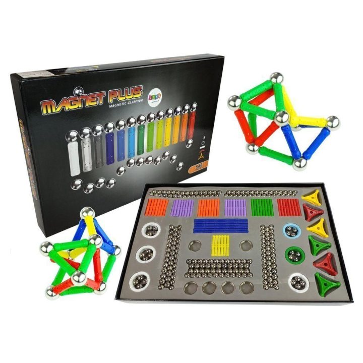 Magnetinių detalių rinkinys Magnastix, 560 vnt.