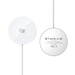 MagSafe belaidis kroviklis Tech‑Protect A50, 25W (Qi2.2), baltas