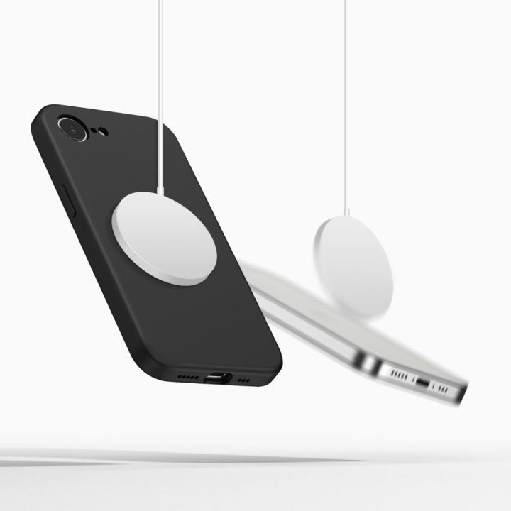 MagSafe silikoninis dėklas Tech-Protect iPhone 16E / 17E, juodas