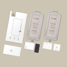 Apsauginis grūdintas stiklas Samsung Galaxy S26 Ultra, 2 vnt. — Tech‑Protect Quick Set+, juodas