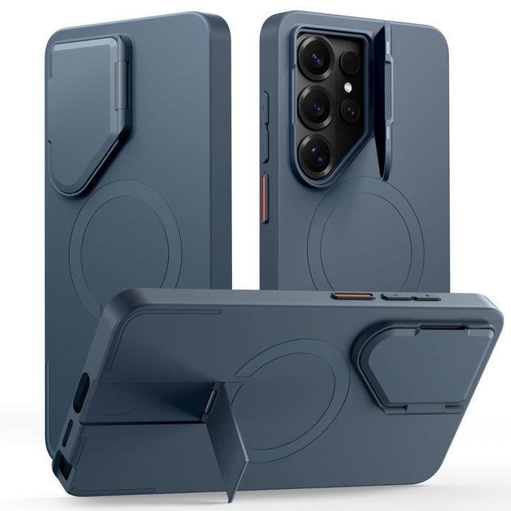 Telefono dėklas Samsung Galaxy S26 Ultra — Tech‑Protect Kevlar Aura MagSafe, tamsiai mėlynas