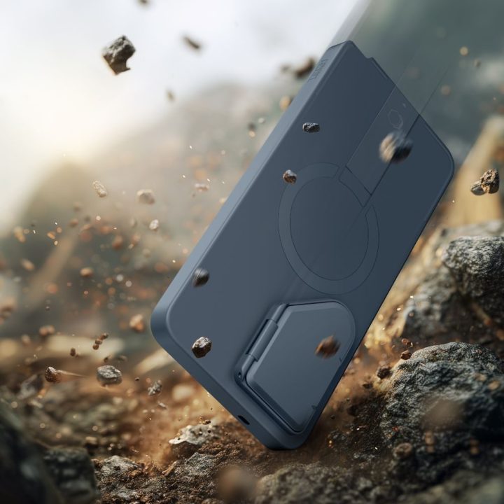 Telefono dėklas Samsung Galaxy S26 Ultra — Tech‑Protect Kevlar Aura MagSafe, tamsiai mėlynas