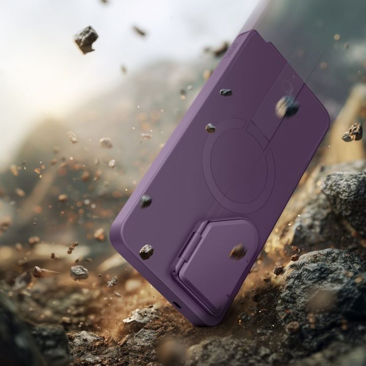 Telefono dėklas Tech‑Protect Kevlar Aura MagSafe skirtas Samsung Galaxy S26 Ultra, violetinis