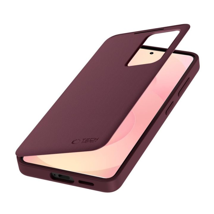 Telefono dėklas Tech-Protect Smart Wallet skirtas Samsung Galaxy A57 5G, bordo
