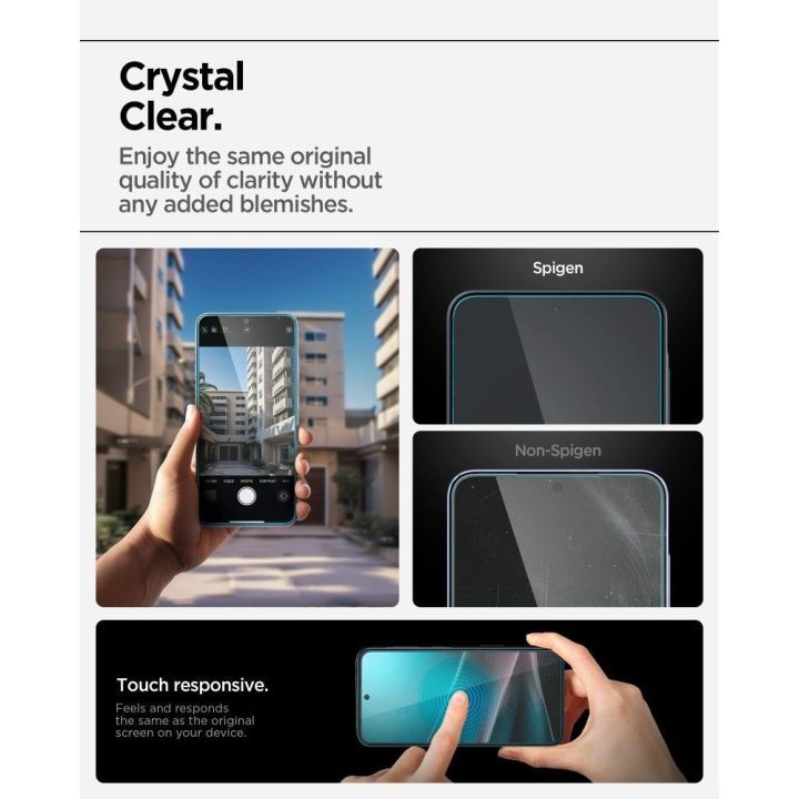 Grūdintas ekrano stiklas Samsung Galaxy A36 / A37 5G — Spigen Glas.tR EZ Fit