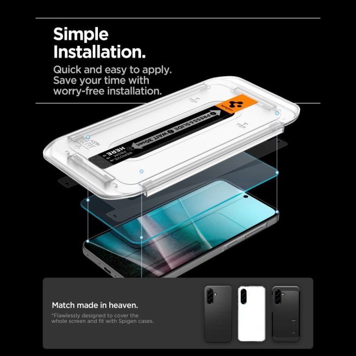 Grūdintas ekrano stiklas Samsung Galaxy A36 / A37 5G — Spigen Glas.tR EZ Fit