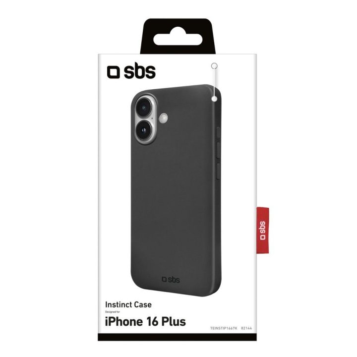 Telefono dėklas iPhone 16 Plus (TPU) — SBS Instinct, juodas