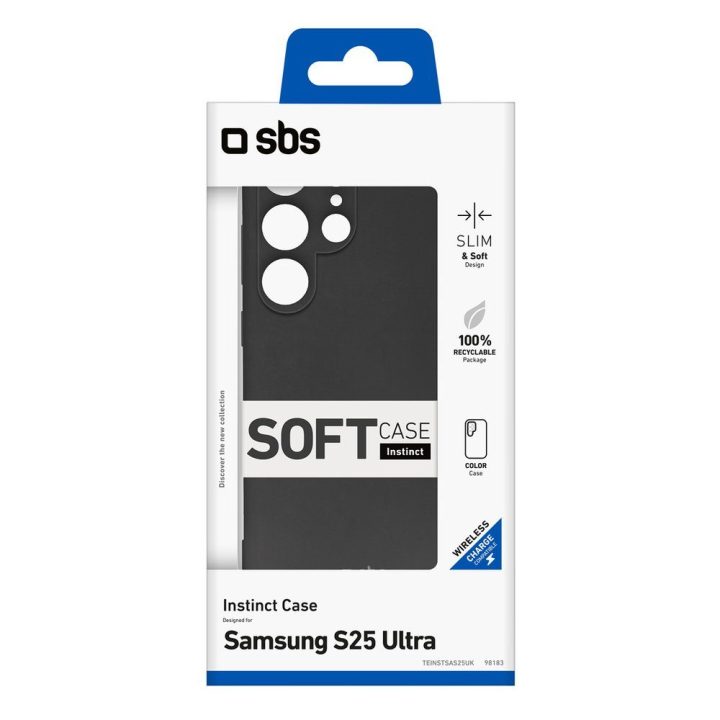 Telefono dėklas Samsung Galaxy S25 Ultra SBS Instinct (TPU) — juodas