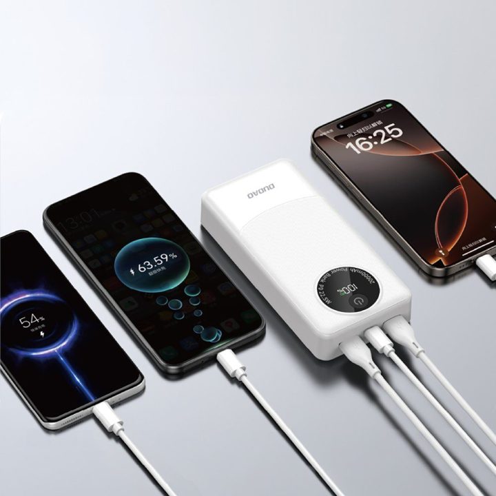 Dudao K12Pro 20000 mAh 22,5 W išorinė baterija, balta