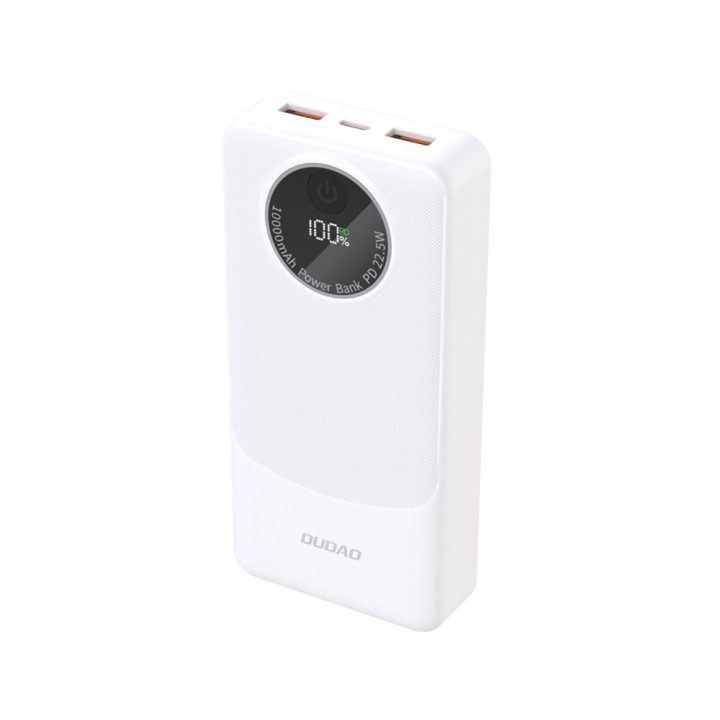 Dudao K12Pro 20000 mAh 22,5 W išorinė baterija, balta