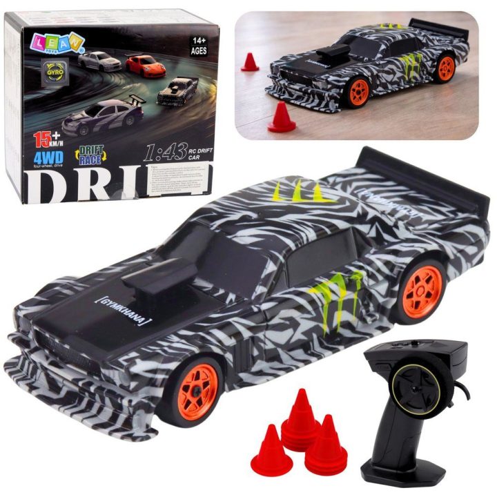 Nuotoliniu būdu valdomas drifto RC automobilis 1:43, 4WD, 15 km/h